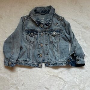 GAP Kids Washed Blue Denim Jacket